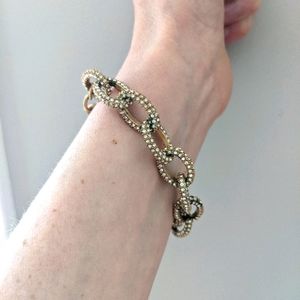 J. Crew Pave Chain Link Bracelet